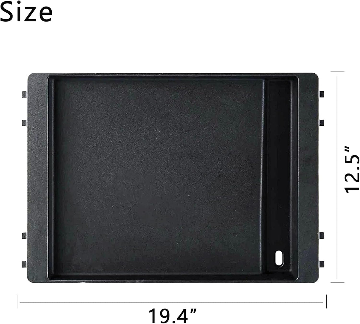 Grill Griddle 7566 Griddle Replacement Parts Cast Iron Griddle for Weber Genesis, Griddle for Weber Genesis Grill 300 Series Genesis E-310 E-320 E-330 S-310 S-320 S-330 EP-310 EP-320 EP-330 CEP-310
