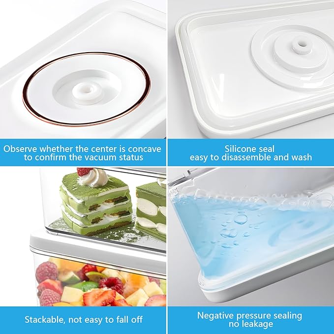 Vacuum Sealer, vacuum sealer for food(Small Vacuum Sealer+ 3 Vacuum Food Containers)