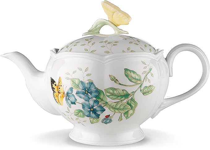 Lenox Butterfly Meadow Teapot, 2.8 LB, Multi
