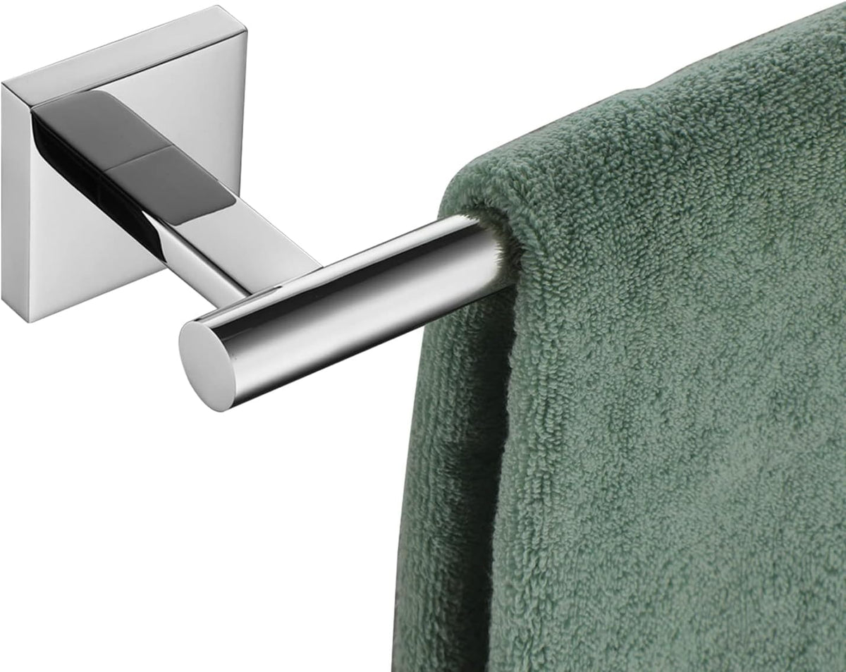 KOKOSIRI Bath Towel Bar Bathroom Towel Holder for Toilet Kitchen 24 Inch Necklace Holder Chrome Stainless Steel B4005CH-L24