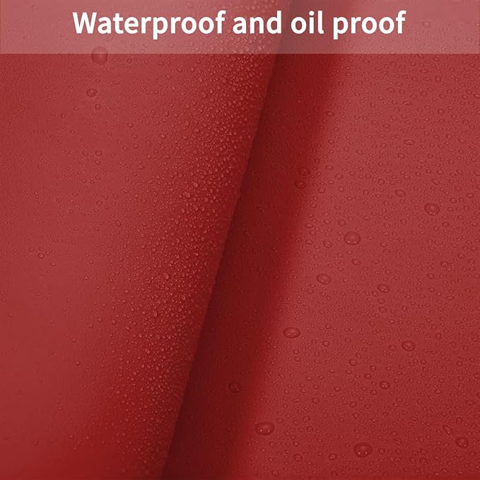 Dining Table Cover for Dining Room Table - Can Be Used On Both Sides Waterproof and Easy to Clean Good Flatness Used for Dining Table(Black+Wine Red 44x60)