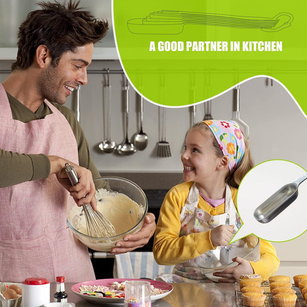 1PCS 1Teaspoon (1/3tbsp, 5ml) Single Measuring Spoon, Individual Stainless Steel Long Handle Measure Tablespoon Only