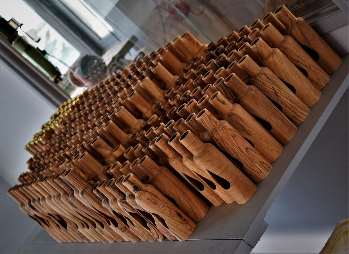 Olive wood bottle - Tree Hollow Design - 200ml