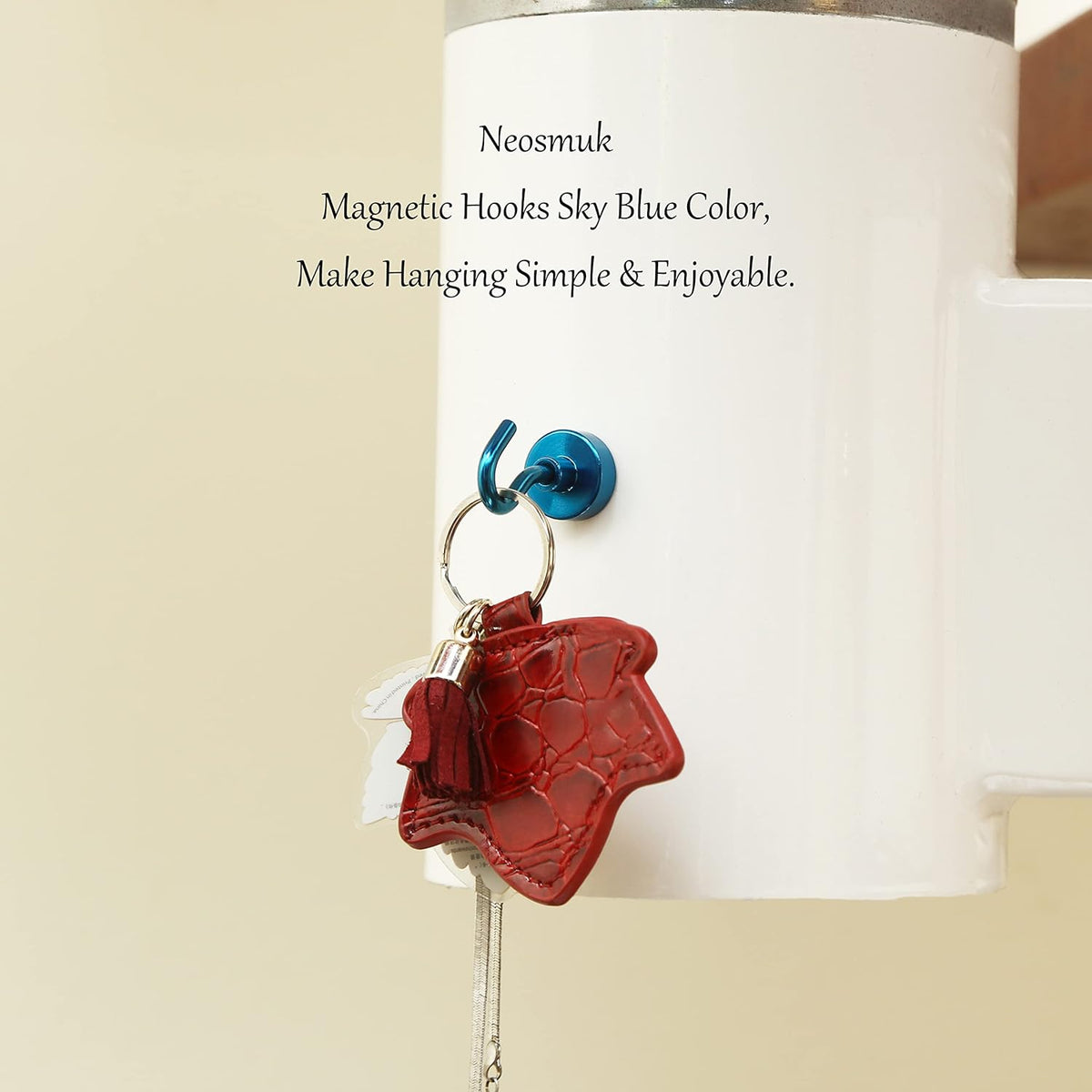 Neosmuk Magnetic Hooks, Cruise Ship Essentials, 30lb+ Heavy Duty Magnetic Hooks for Cruise Cabins, Refrigerator, Grill, Hanging, and Travel | Extra Strong Must-Haves Magnet Hook(RoyalBlue,Pack of 12)