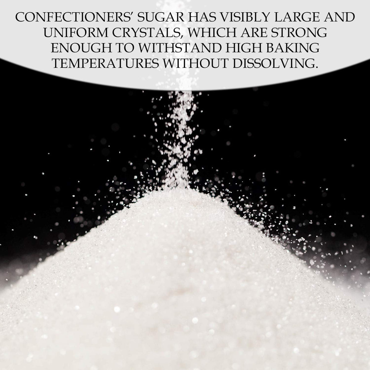The Spice Lab Confectioners Sugar - Extra Coarse Sugar - 1 Pound - Con AA - Sugar Crystals for Baking and Cupcake Decorations - Excellent for Decorating Candy - Perfect for Bakeries