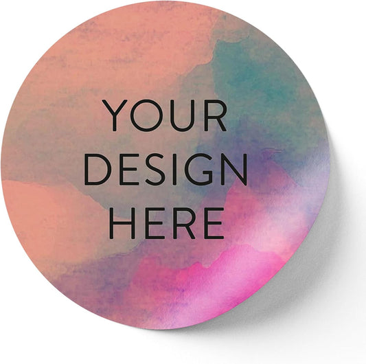 100 Custom Vinyl Stickers - Upload Your own Image, Text, Design, Logo - Personalized Logo Labels for Handmade, Packaging, Bottle, Jars, Candle, Brand Stickers (Rose, 4x4)