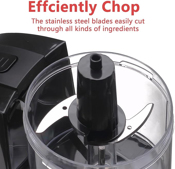 Liebe&Lecker 2 In 1 Mini Food Processor, 1.5 Cup Mini Chopper and Citrus Juicer for Cutting Vegetable, Meat and Squeezing Orange Juice