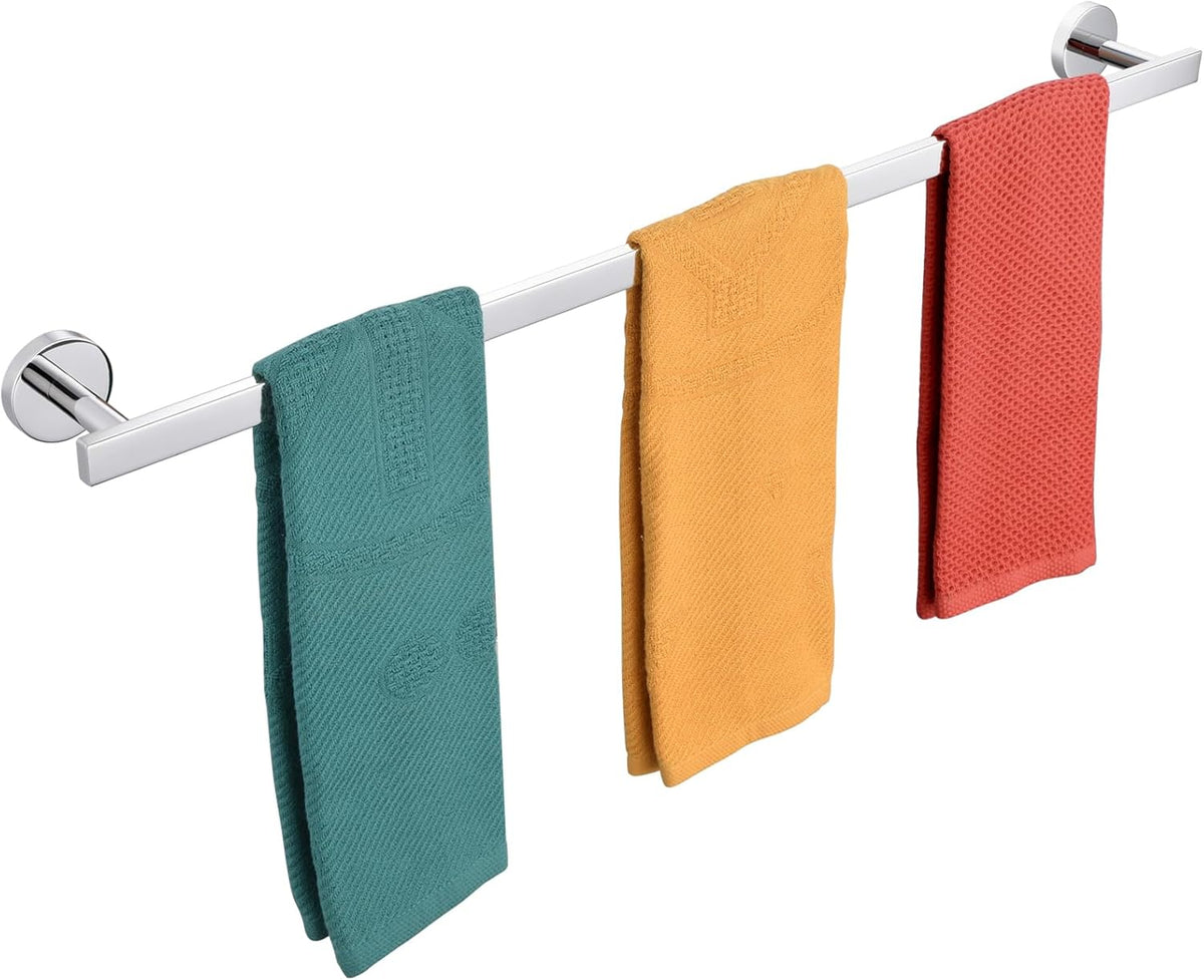 36 Inch Bathroom Towel Bar Bath Towel Rack Kitchen Towel Holder Long Towel Rails Wall Mounted SUS304 Stainless Steel Polished Chrome AN4001CH-L36