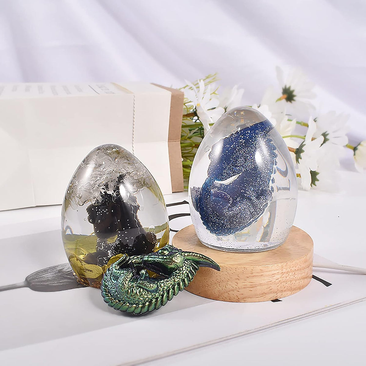 Dragon Mold Type-A Dragon Mold Dragon Egg Resin Mold Dinosaur Mold Candle Mold Lava Dragon Egg Silicone Mold for Resin Cake Mold Clay Resin Making Molds Candle Making Molds Craft Supplies