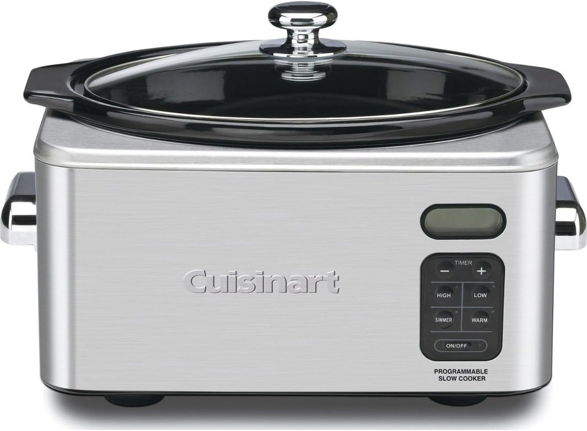 Cuisinart PSC-650 Stainless Steel 6-1/2-Quart Programmable Slow Cooker (Silver)