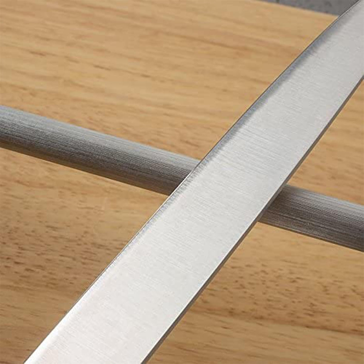 Professional Carbon Steel Red Knife Sharpening Steel, Red 12 Inch