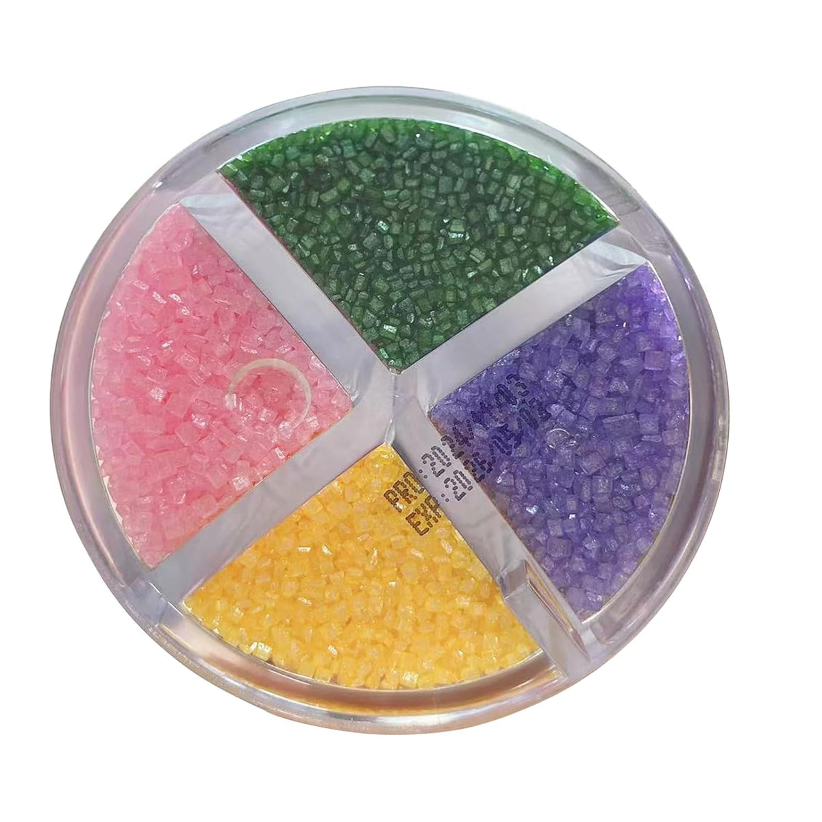 Sentovac 4-Colors Sanding Sugar for Baking Edible Sparkling Sugar Sprinkles Coarse Sugar Crystals for Baking Cake Cookie Cupcake Topper Ice Cream Decoration Supplies（Purple Yellow Green Pink）