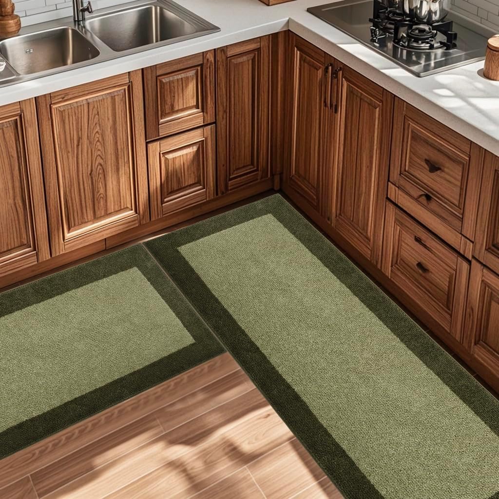Machine Washable Runner Rug 24" x 70", Non Slip Kitchen Mat for Floor, Absorbent Entryway Rug for Kitchen, Bedroom, Hallway, Bathroom, Door (Roll Packing)