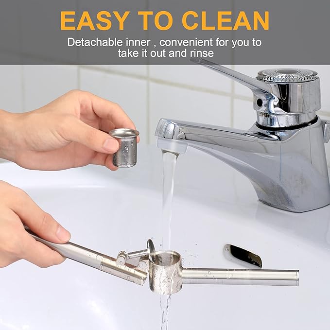 Garlic Press, 304 Stainless Steel Garlic Mincer & Crusher, Heavy Duty, Easy Squeeze, Rust Proof, Easy Clean