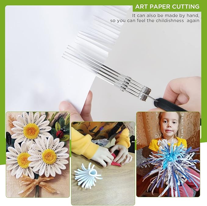 ShangTianFeng salad scissors, HerbScissors with 5 Blades and Cover,Kitchen 5 Stainless Steel Blade Herb Cutting Shears Scissors, ShreddingScissors for Paper,Food Salad Herb Cilantro Cutter Mincer