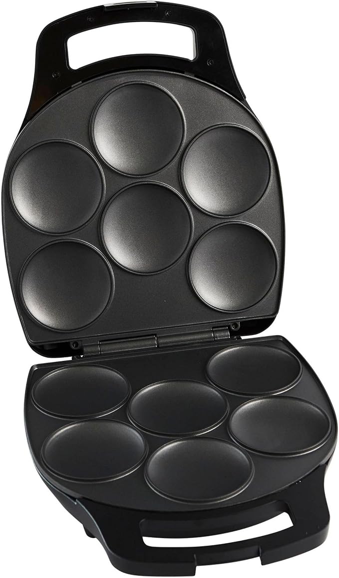 IMUSA 6 Slot Electric Arepa Maker with Temperature Control, Matte Black