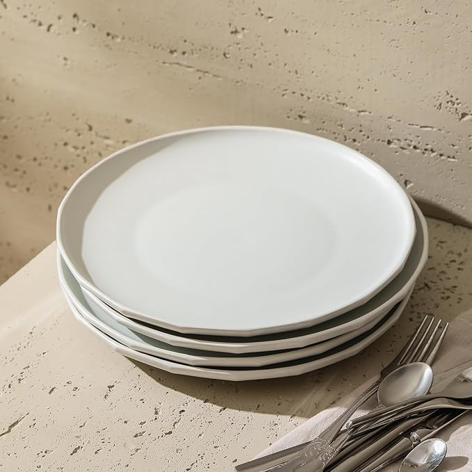 Stone Lain Rio 4-Piece Dinner Plate Set Stoneware, Beige