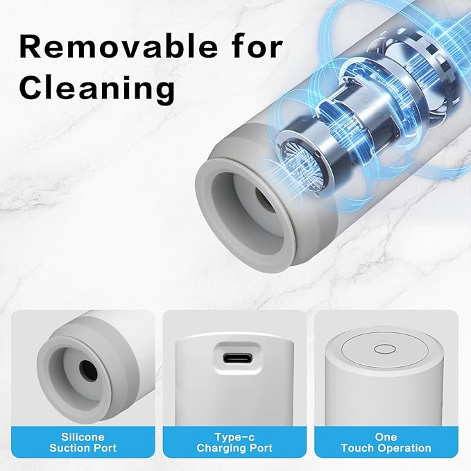 Handheld Vacuum Sealer for Food Powerful Vacuum Sealer Machine,Seal Meal Saver,Portable Food Sealer (Vacuum Sealer Machine + 30 Reusable Vacuum Bags）