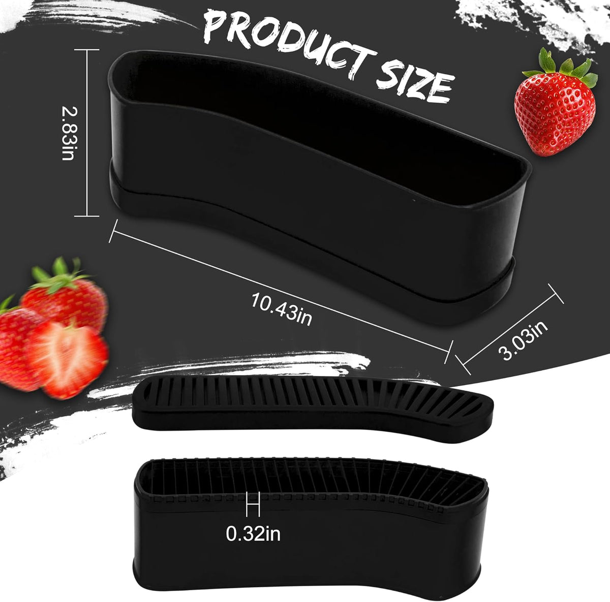 Fruit Slicer Banana Cutter, Strawberry Slicer, Cucumber, Speed for Egg Hot Dog Grape, Strawberry Cutter kitchen gadget(Black)