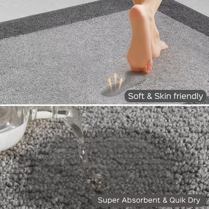 Machine Washable Kitchen Rug 24" x 70", Non Slip Kitchen Mat for Floor, Absorbent Entrance Runner Rug for Bedroom, Hallway, Bathroom, Door (Roll Packing)