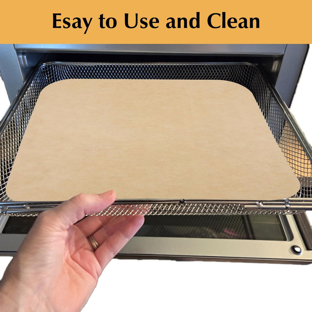 12-inch Air Fryer Parchment Paper Liners - 100 Pcs Non-Stick Unbleached Pre-Cut Squares for Ninja SP101 SP151 SP351 SP201 SP301, Safe & Disposable Air Fryer Sheets