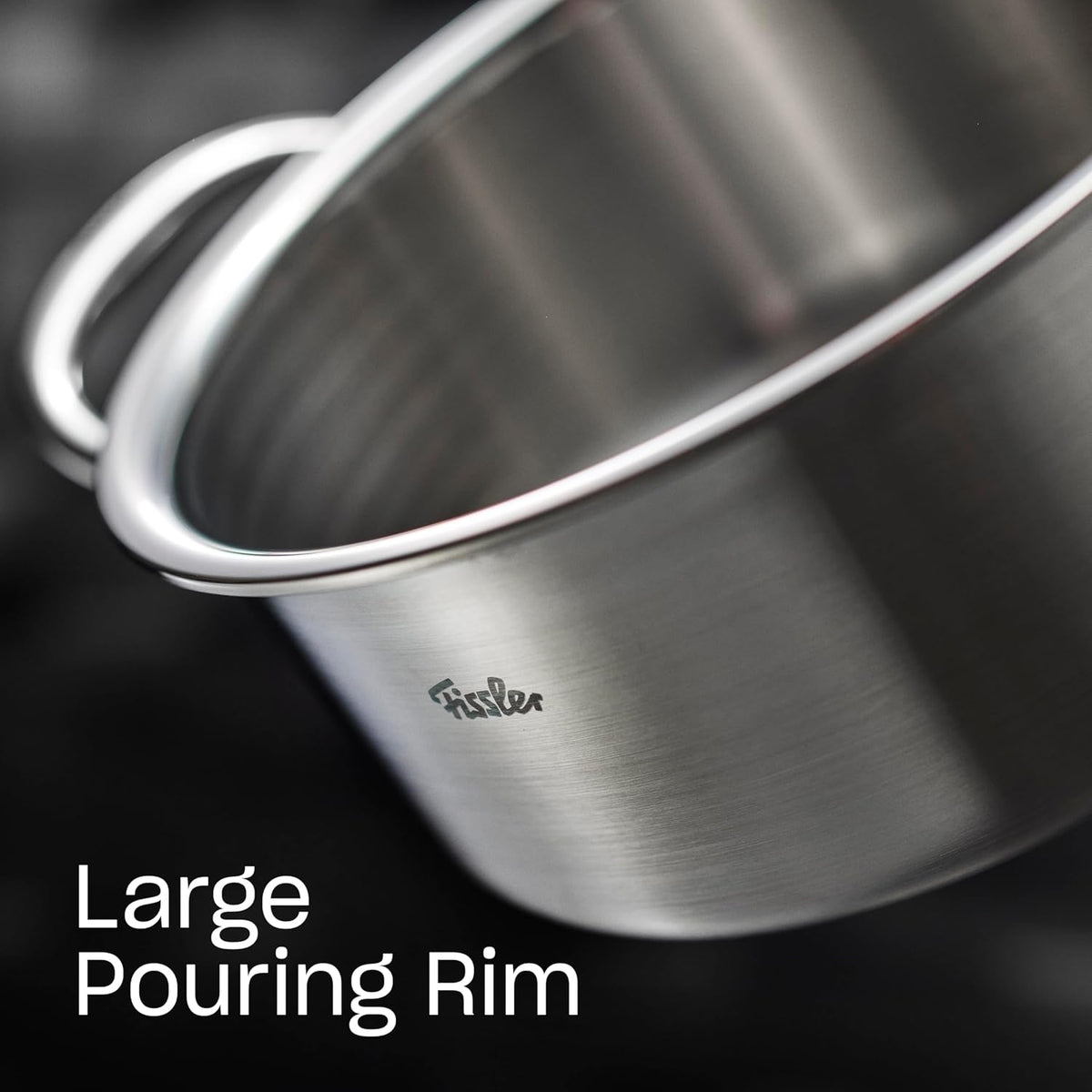 Fissler M5 Pro-Ply 5-ply Stainless Steel Stockpot, 6 Quart, with Metal Lid