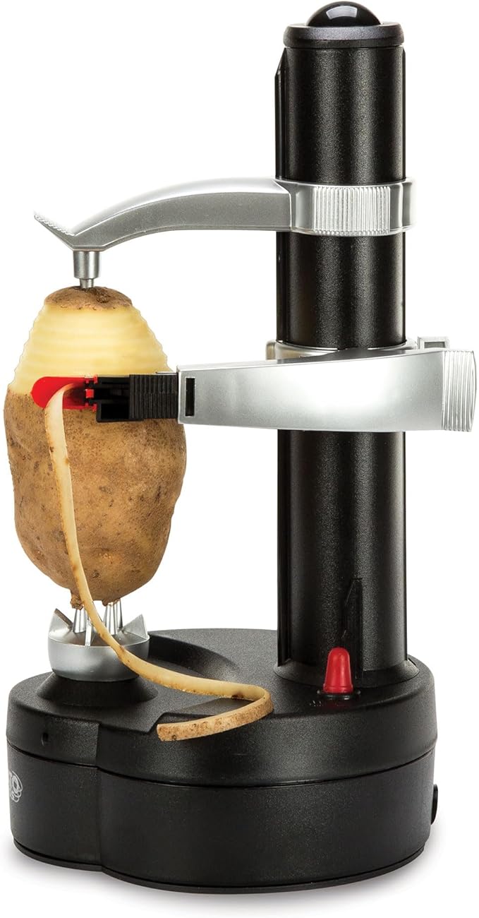 Starfrit Rotato Express Electric Peeler - 2 Spare Blades - Safe & Easy to Use - Effortlessly Peels Vegetables and Fruit
