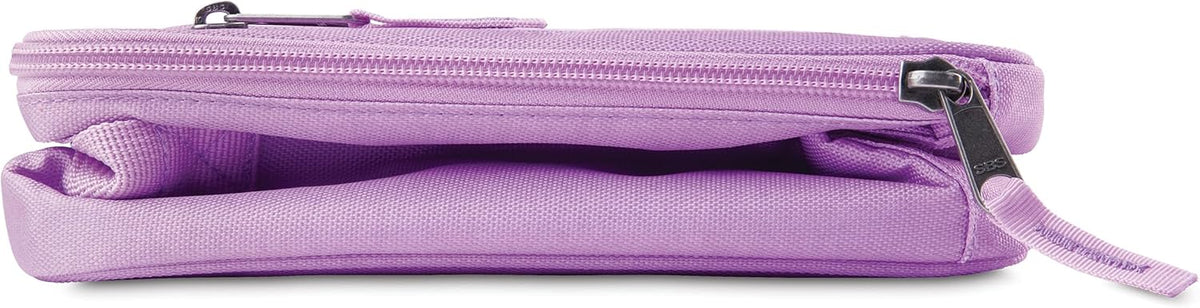 PackIt Freezable Classic Lunch Box, Lavender, Built with ECOFREEZE Technology, Fully Freezable, Collapsible, Reusable, With Zip Front Pocket and Buckle Handle, Designed for Fresh Lunch On the Go