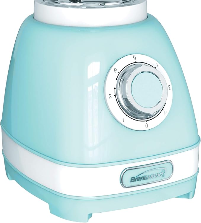 Brentwood Appliances JB-330BL 2-Speed Retro Blender with 50-Ounce Plastic Jar, Blue, Normal