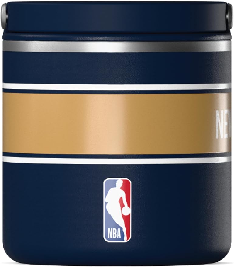 Hydrapeak x NBA Officially Licensed New Orleans Pelicans 25oz Stainless Steel Vacuum Insulated Thermos Food Jar with Handle, Wide Mouth Leak-Proof Soup Thermos for Adults, 10 Hours Hot and 16 Hrs Cold