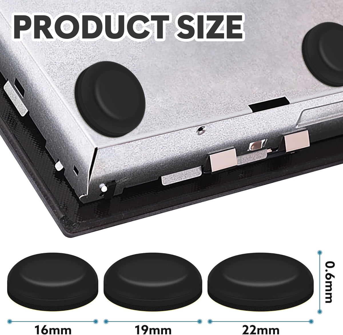 Appliance Sliders for Kitchen Appliances 24 PCS Self-Adhesive Small Accessories Hacks Easy to MovIing & Space Saving Kitchen Must Have Gadgets