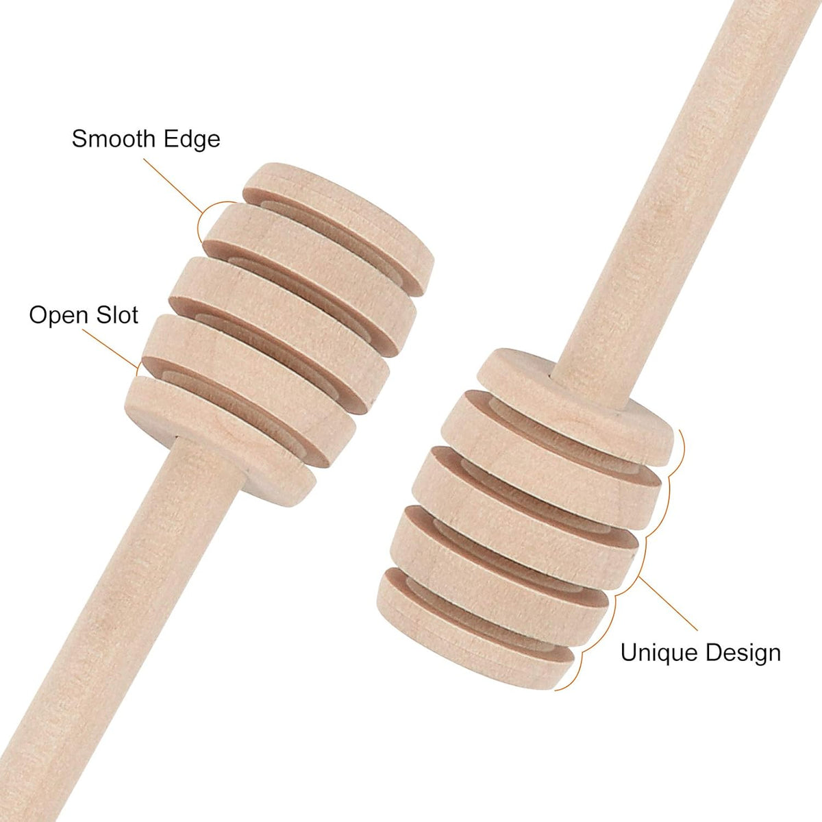 51 PCS Honey Sticks Dipper, 3 Inch Mini Wooden Honeycomb Sticks, Small Honey Stirrer Stick, Honey Sticks for Honey Jar Dispense Drizzle Honey and Wedding Party Favors Gift