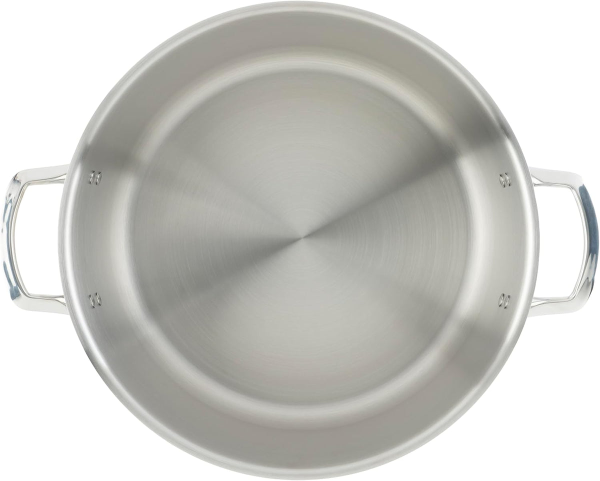 WINCO Tri-Ply Stock Pot, 20-quart, Silver