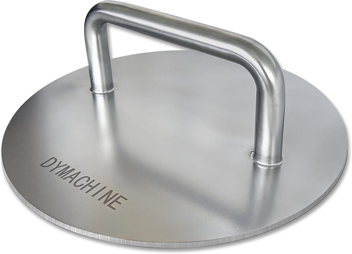 Smash Burger Press,8.5 Inch Stainless Steel Hamburger Press,2.5mm Thick Heavy Duty Non-Stick Smooth Smasher,Round Grill Weight Press, Griddle Press Kitchen Stuff,For Cooking Beef Bacon Steak