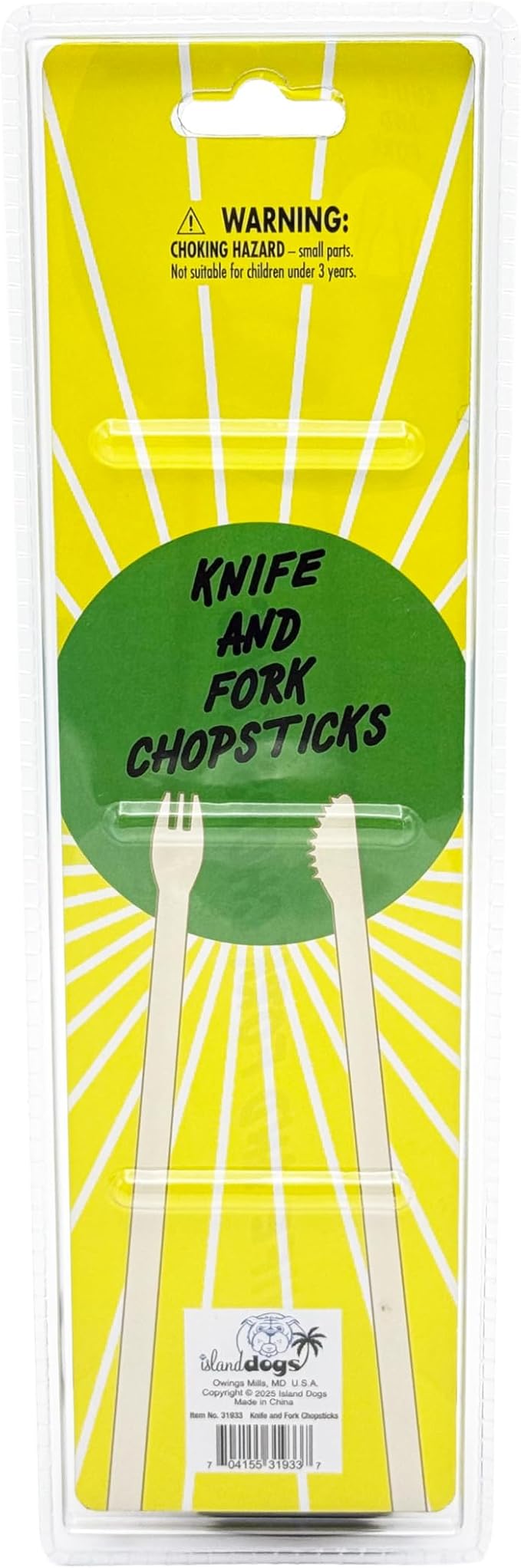 Island Dogs Funny Knife and Fork Novelty Chopsticks - The Ultimate Gag Gift for Men and Women, Hilarious Kitchen Gadget, Perfect Gag Gift, Fun Kitchen Gadgets, Great Kid Chopsticks