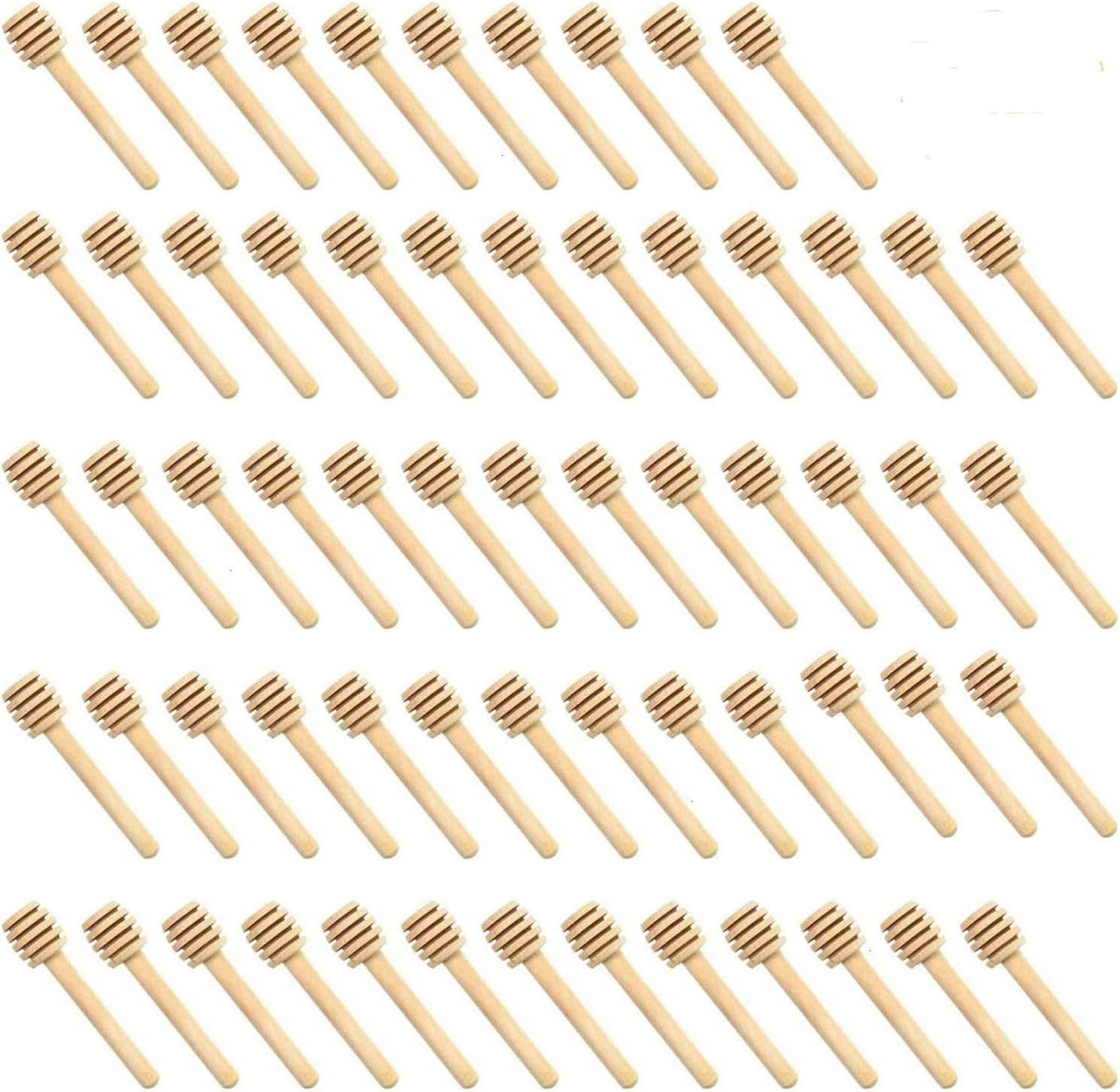 100 PCS Wooden Honey Dipper Sticks, 3 Inch Honey Sticks Mini Honeycomb Sticks, Mini Honey Dipper Honey Stirrers for Honey Jar Dispense Drizzle Honey and Wedding Party Favors Gift