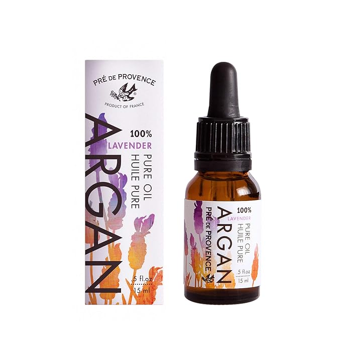 Pre De Provence Moroccan Argan Oil for Skin, Face, Hair, & Nails (0.5 oz) - Lavender
