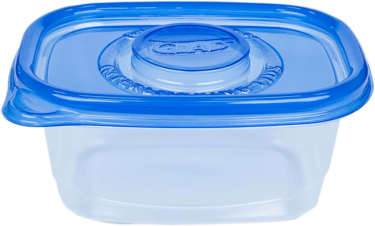 Glad GladWare Soup & Salad Food Storage Containers - Medium Rectangle - Meal Container Holds up to 24 Ounces of Food - Lock Tight Seal, 5 Count - 6 Pack