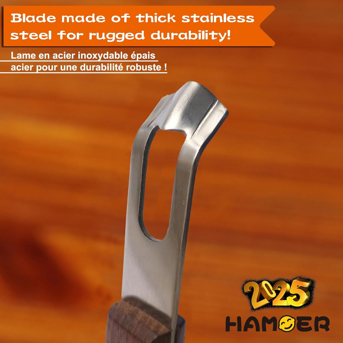 Channel Knife Zester - Fruit and Vegetable Tool for Decorating Cocktails, Desserts, and Salads Stainless Steel Tip 2 PACK