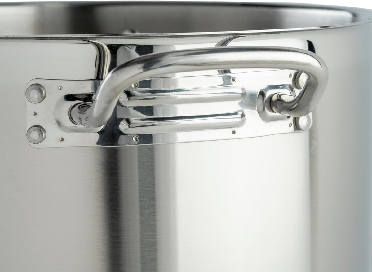 Winware Stainless Steel 16 Quart Stock Pot with Cover, Silver