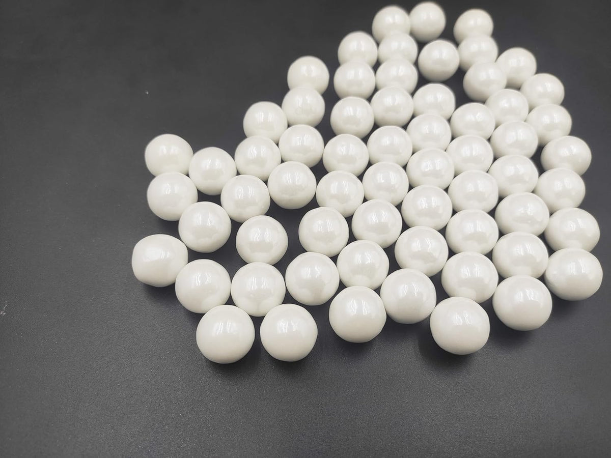 Edible White Pearl Sugar Sprinkles 3.53 oz, 14mm Candy Pearls Ideal for Baking, Cake and Cupcake Toppers, Cookie Decoration, Ice Cream Topping, Wedding Shower Valentines Halloween Christmas