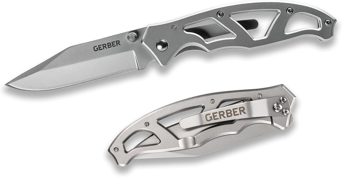 Gerber Gear Paraframe EDC Folding Pocket Knife with Safety Lock for Everyday Carry, Gifts for Men