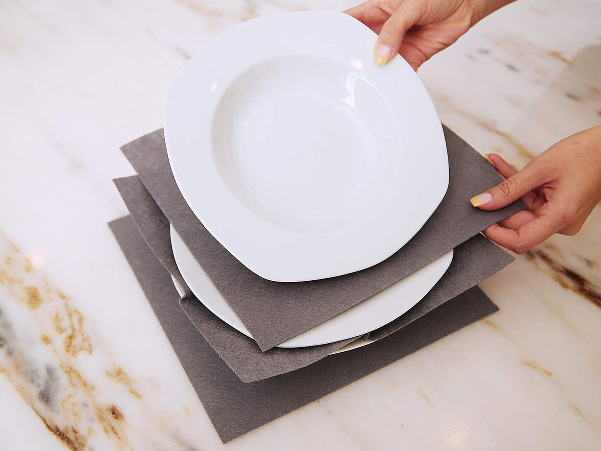 Covermates Keepsakes Felt Dividers for Dish Storage Set, Scratch & Breakage Protection, China Storage, Various