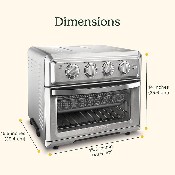 1800 Watt Stainless Steel Air Fryer/Convection Toaster Oven