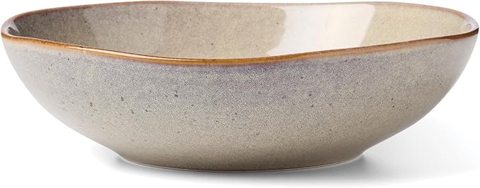 Oneida 897209 Organic Shades 2-Piece Serving Set, Oatmeal
