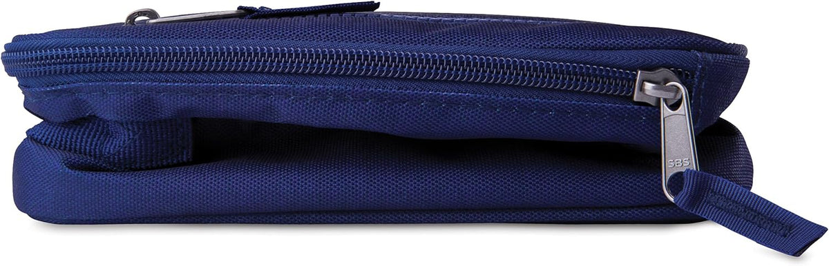 PackIt Freezable Classic Lunch Box, True Blue, Built with ECOFREEZE Technology, Collapsible, Reusable, Zip Closure With Front Pocket and Buckle Handle, For Work Lunches and Fresh Lunch On the Go