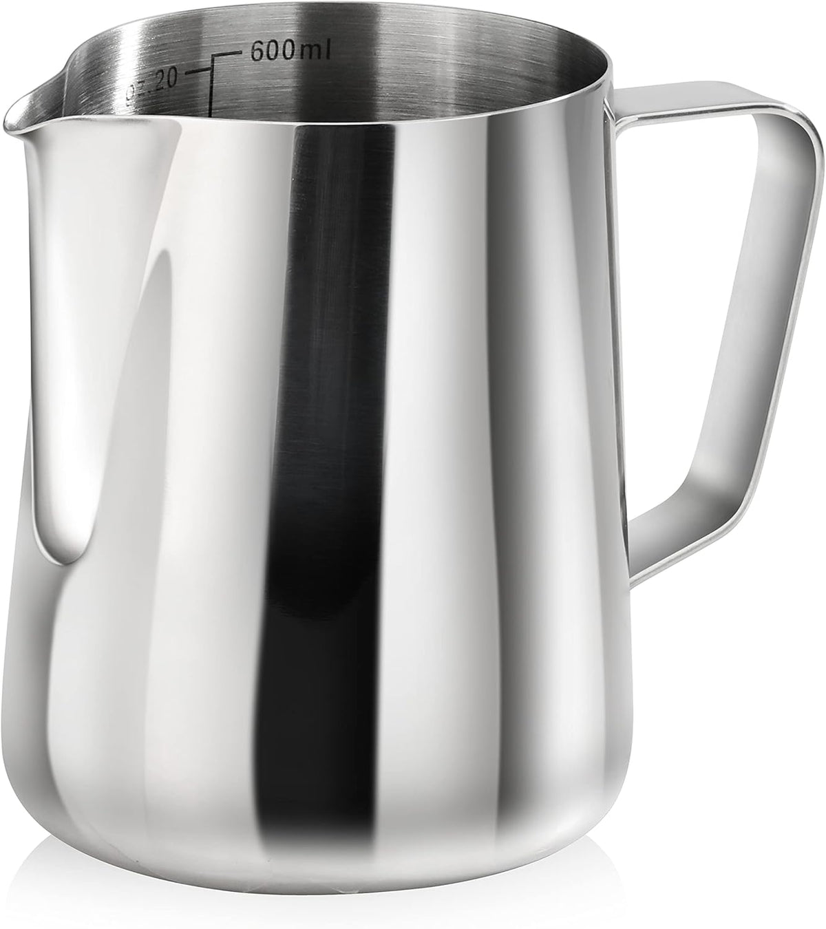 New Star Foodservice Commercial Grade Stainless Steel 18/8 Frothing Pitcher (20-Ounce (Frothing Pitchers))