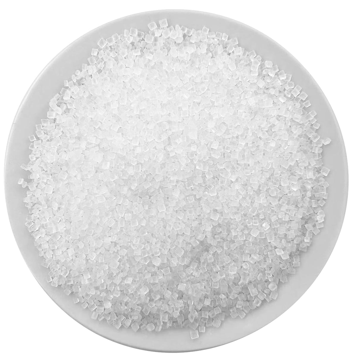 Sentovac White Sanding Sugar for Baking Edible Sparkling Sugar Sprinkles Coarse Sugar Crystals for Baking Topping Cake Cookie Cupcake Topper Ice Cream Decoration Supplies 3.2 OZ