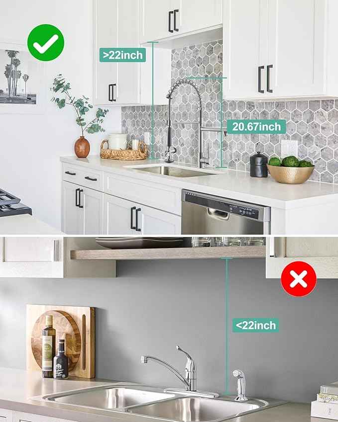 Fapully Commercial Pull Down Kitchen Sink Faucet with Sprayer Brushed Nickel