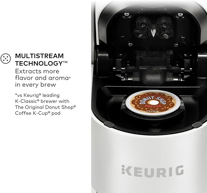 Keurig K-Supreme Single Serve K-Cup Pod Coffee Maker, MultiStream Technology, 4 Brew Sizes, 66oz Dual-Position Removable Reservoir, White